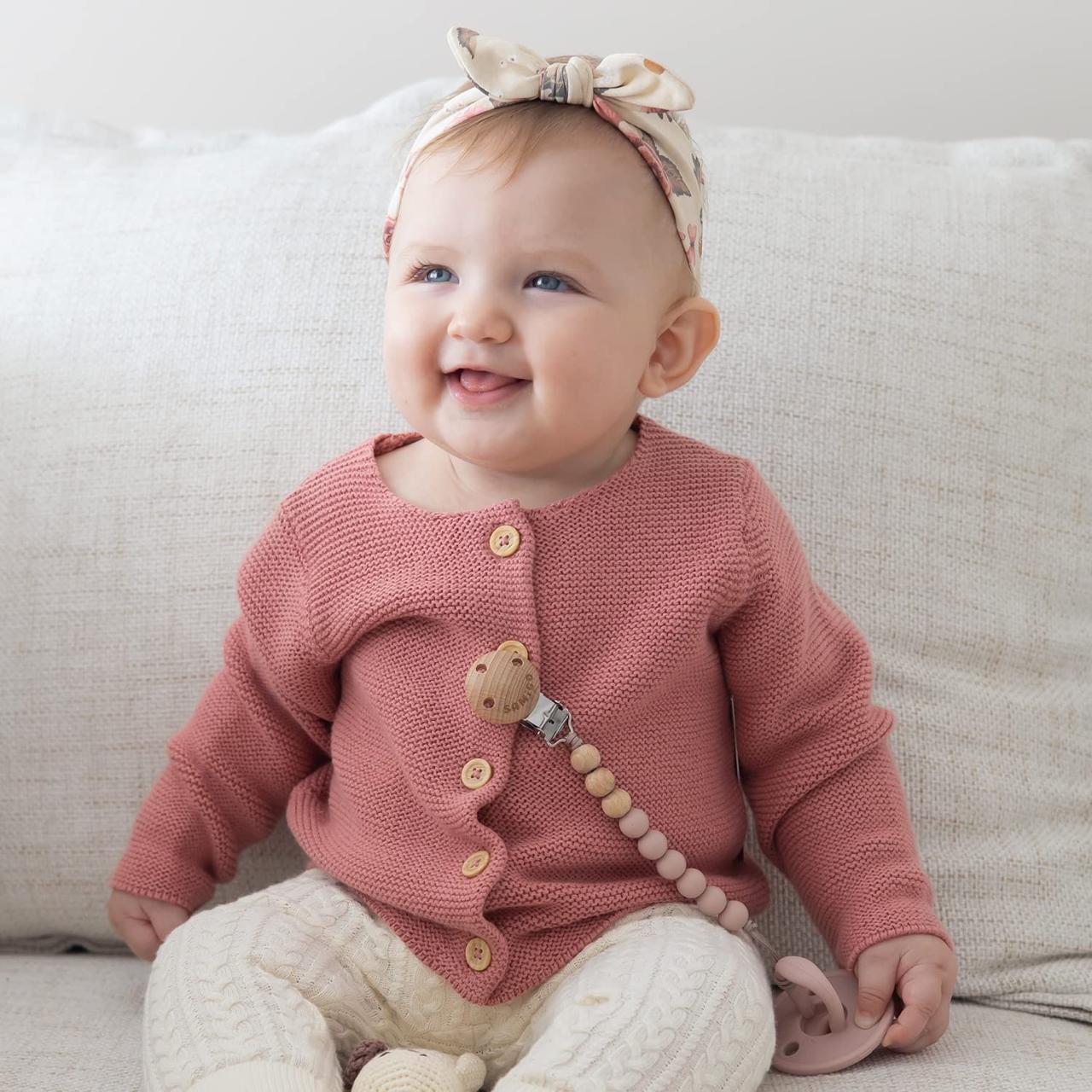 Clips para chupete de bebe y niñas