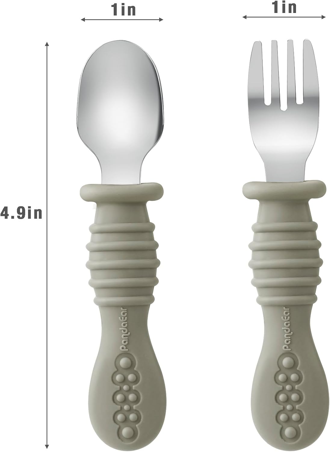 Tenedor y cuchara para niños pequeños