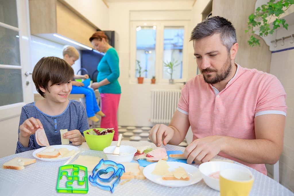 Cortadores de sándwich para niños, cortador de galletas de frutas y verduras