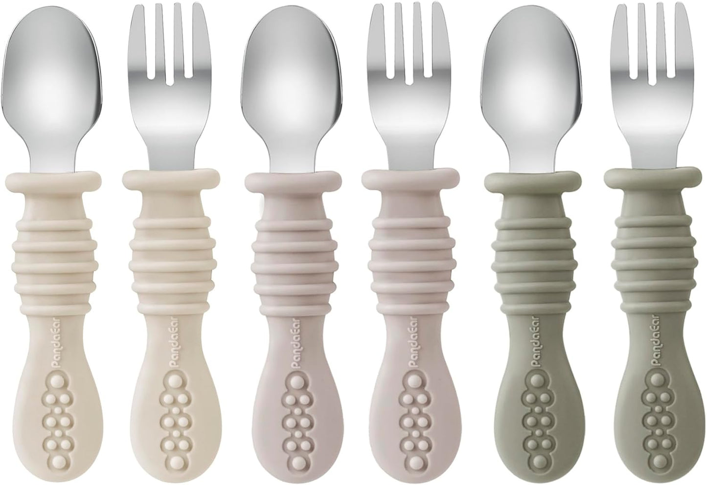 Tenedor y cuchara para niños pequeños