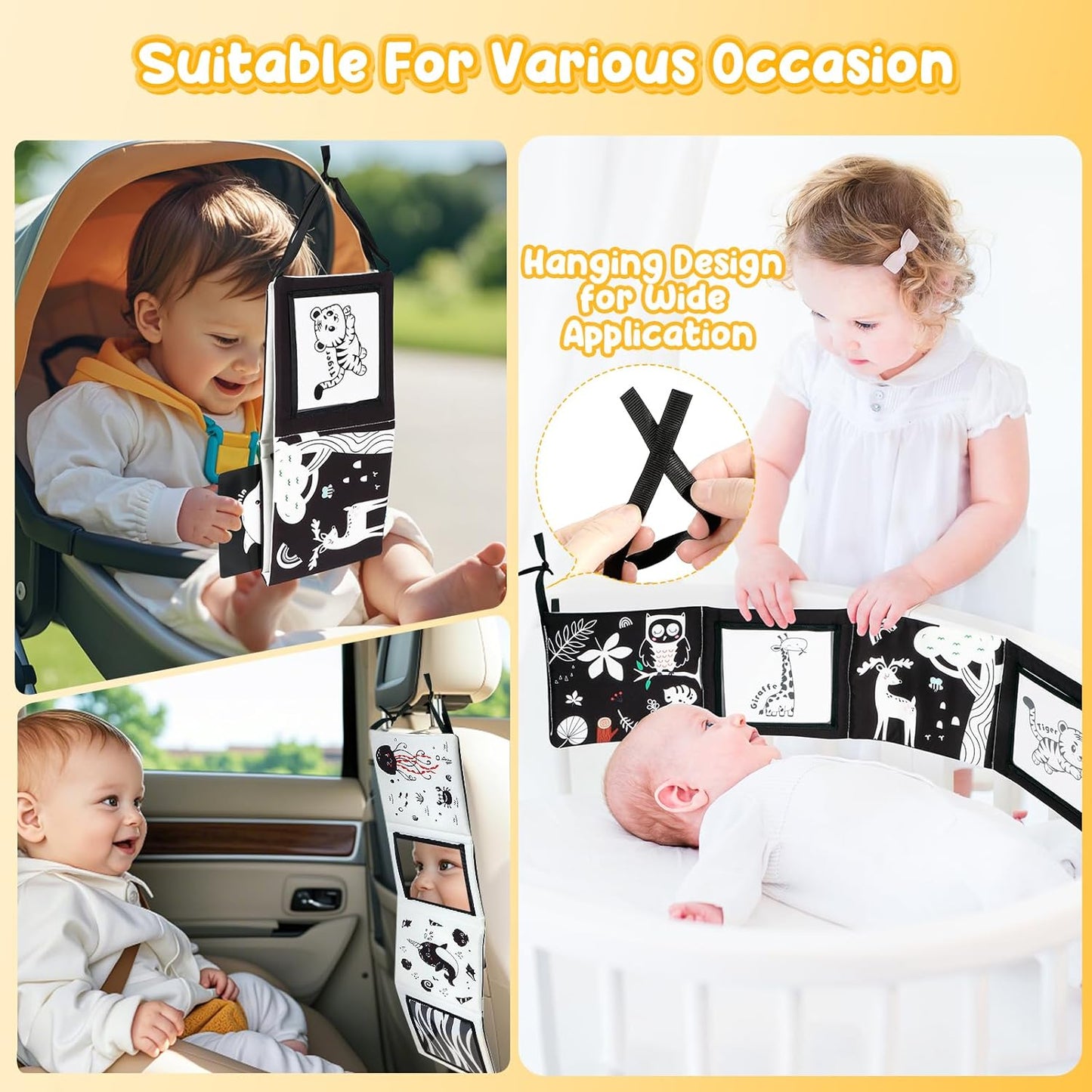 Juguetes de Bebé Blanco y Negro