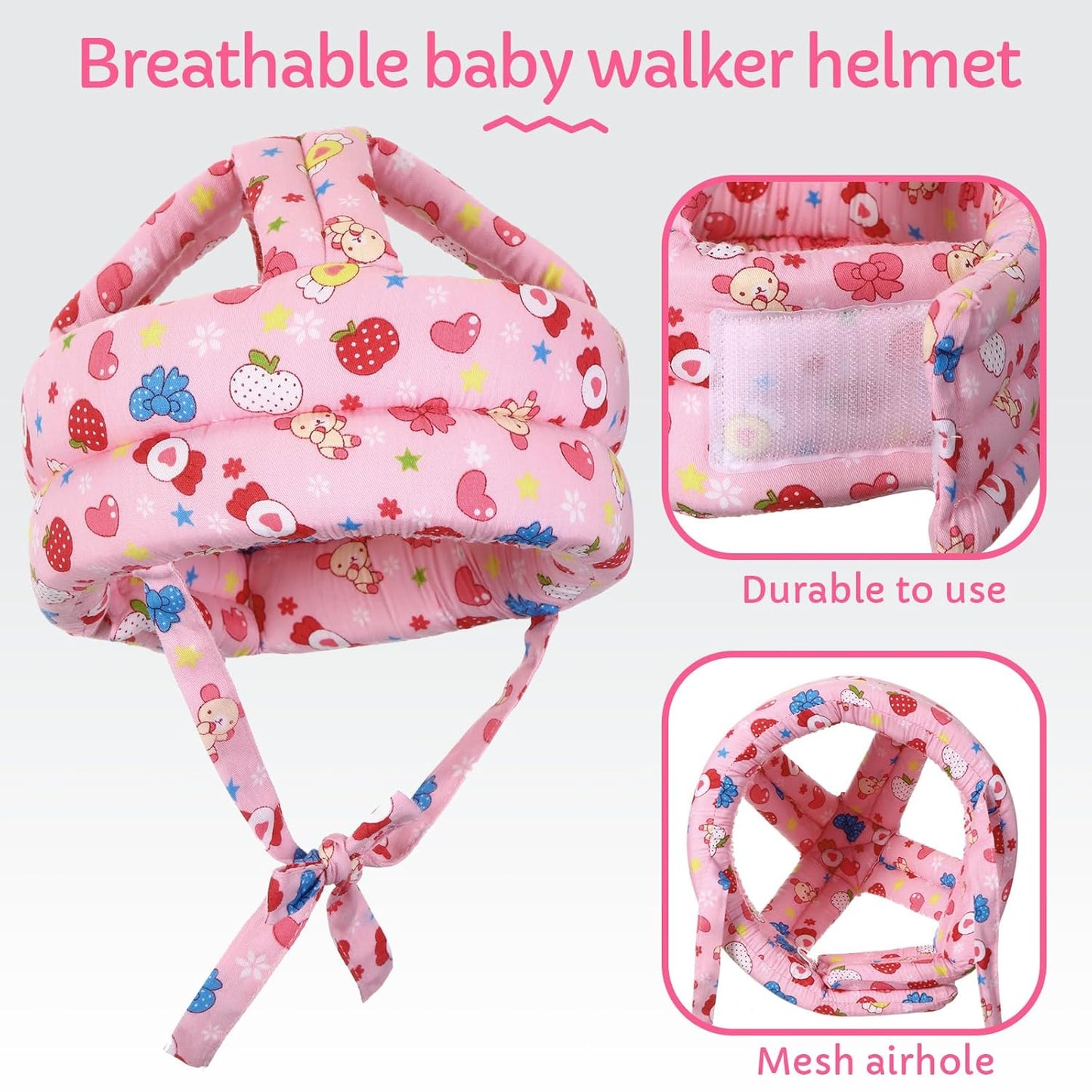 Casco y protector de cabeza ajustable con rodilleras