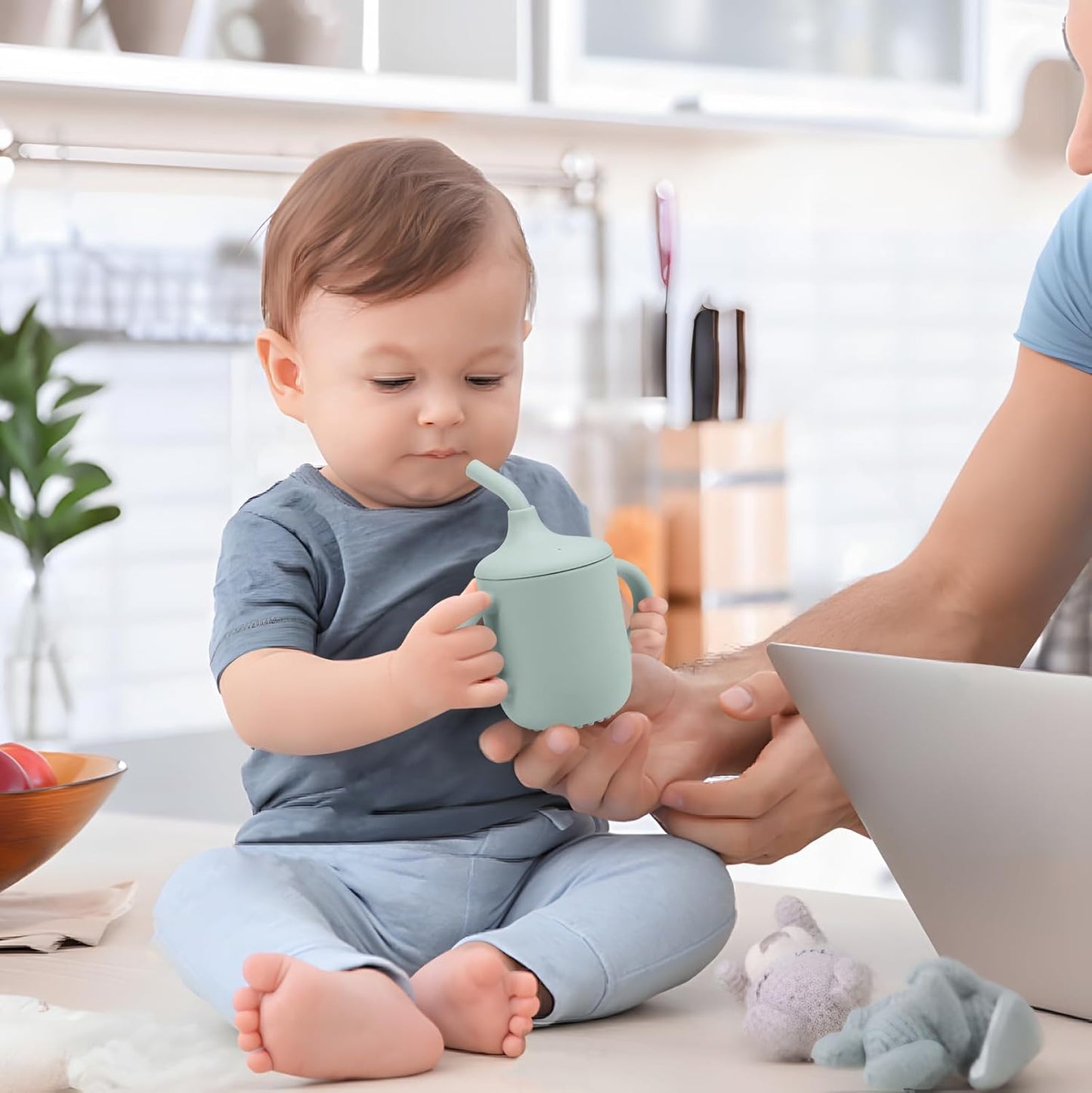 Vaso de entrenamiento de silicón 100%