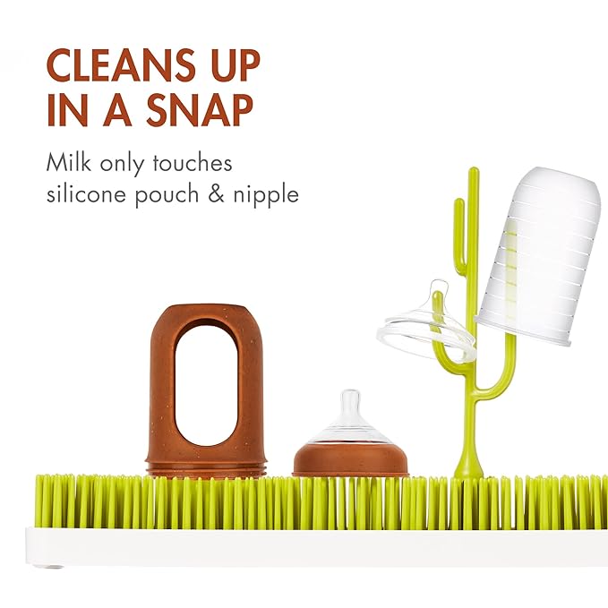 Boon Nursh- Botella de silicona reutilizable 8oz.