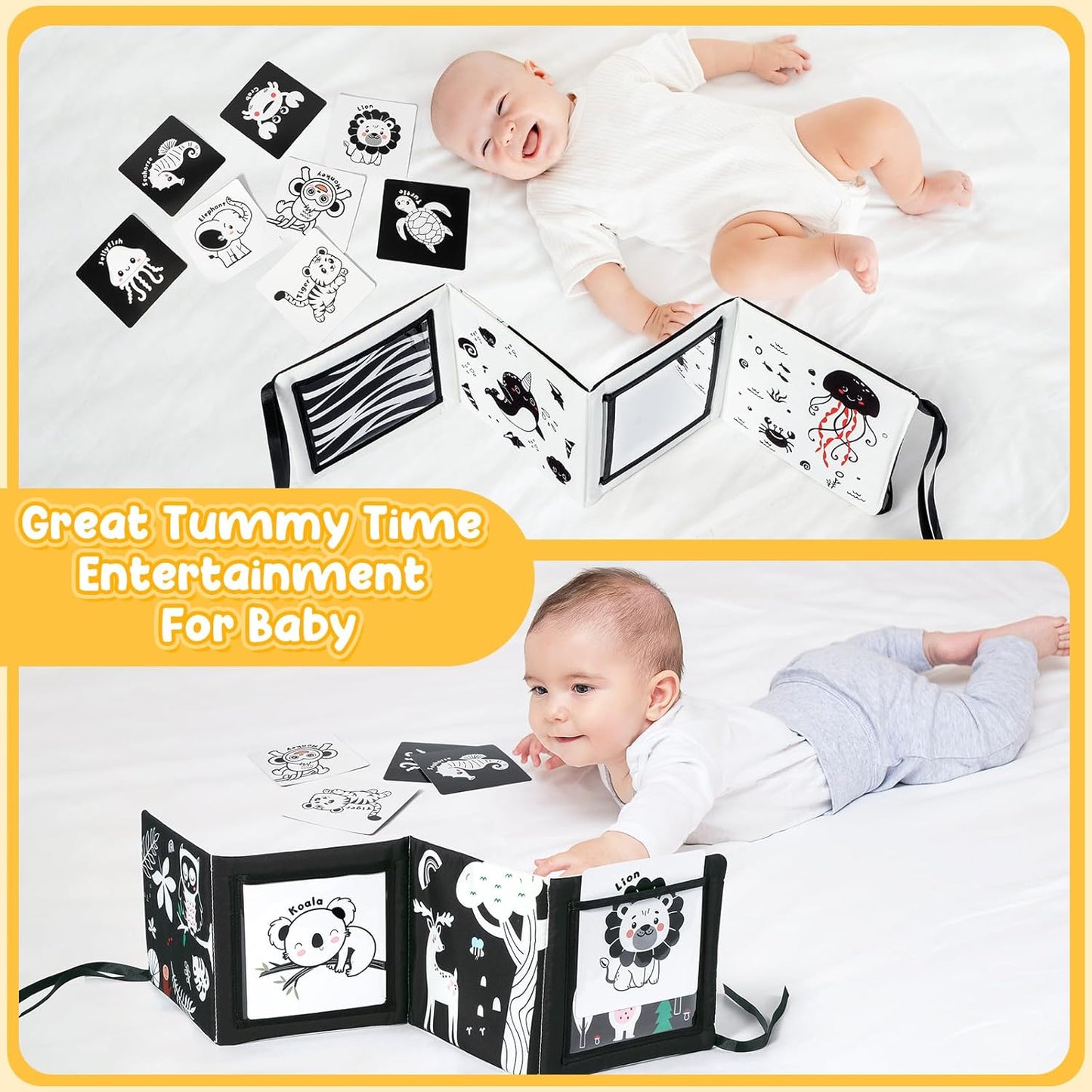 Juguetes de Bebé Blanco y Negro