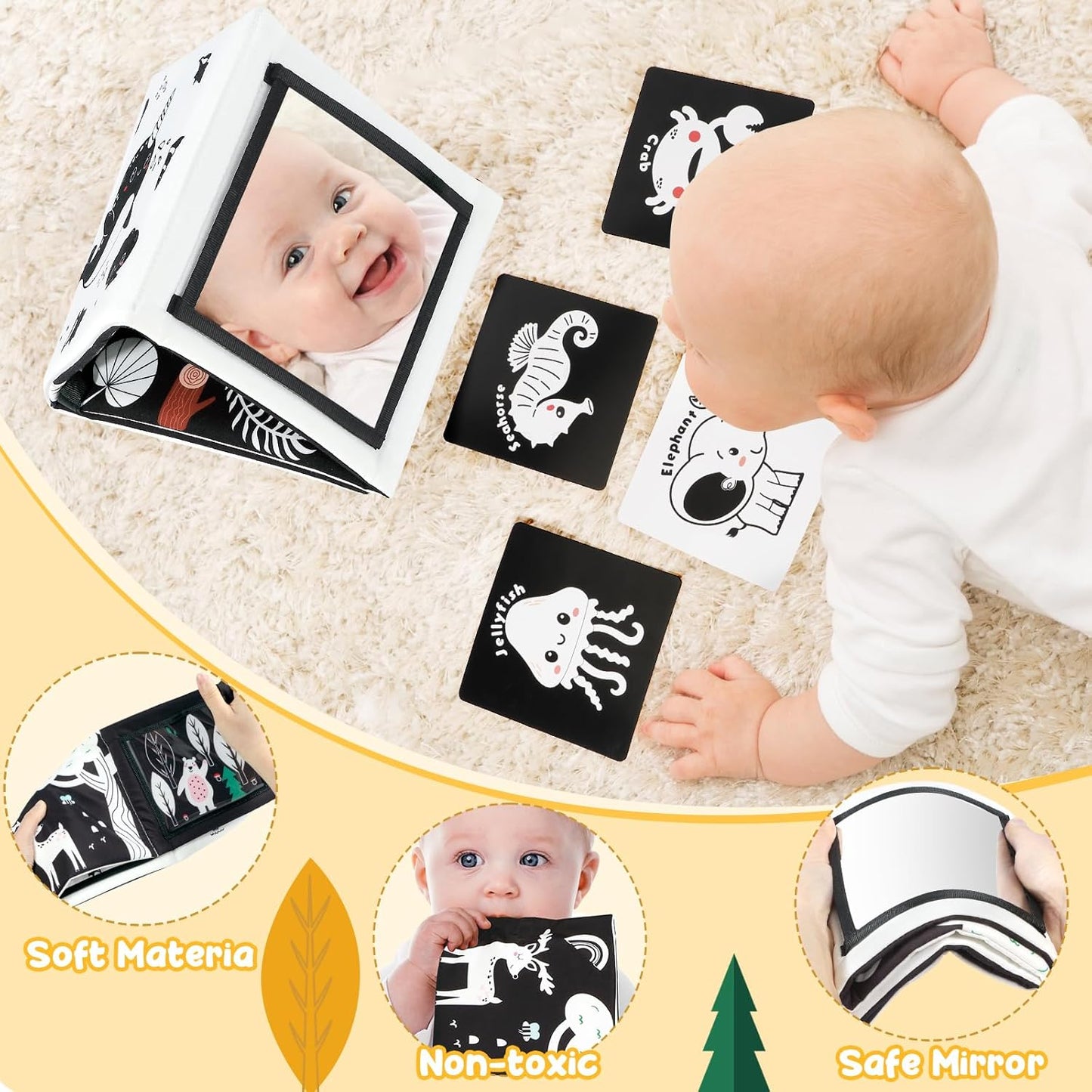 Juguetes de Bebé Blanco y Negro