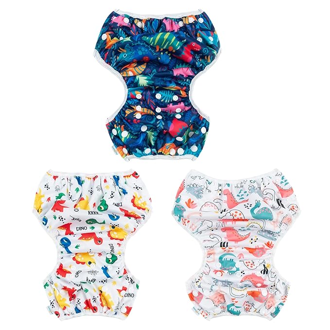 Pañales de natación neutros - ropa interior reutilizable ajustable